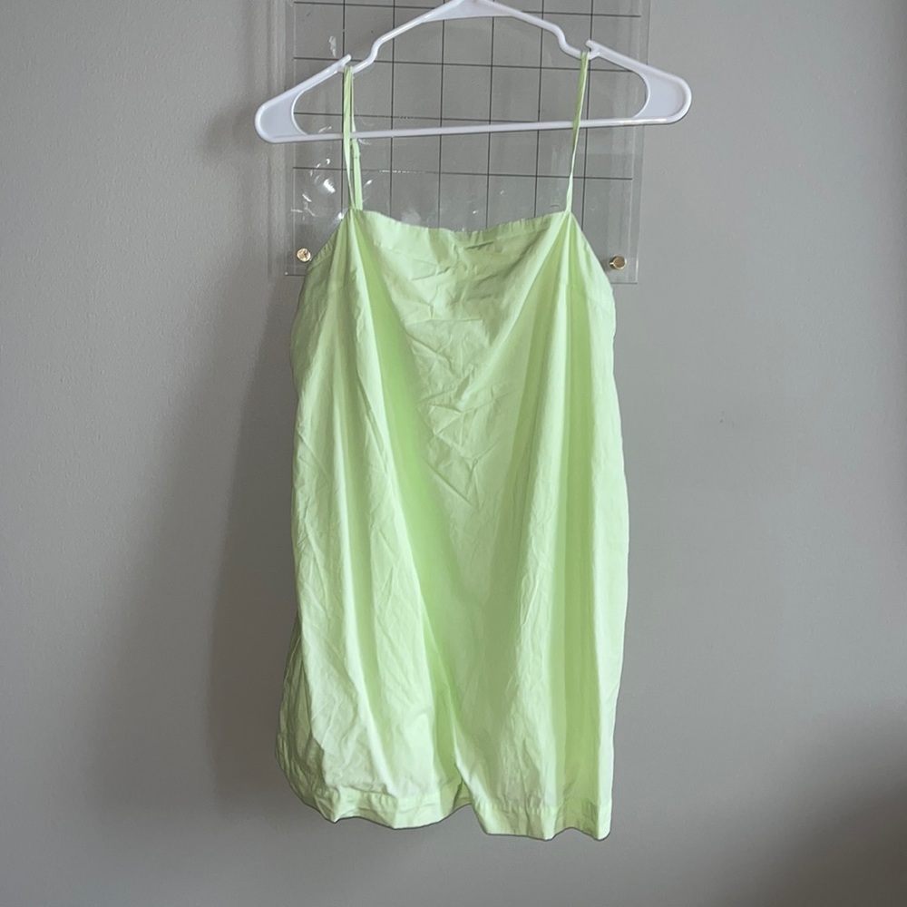 Green dress with shorts attached